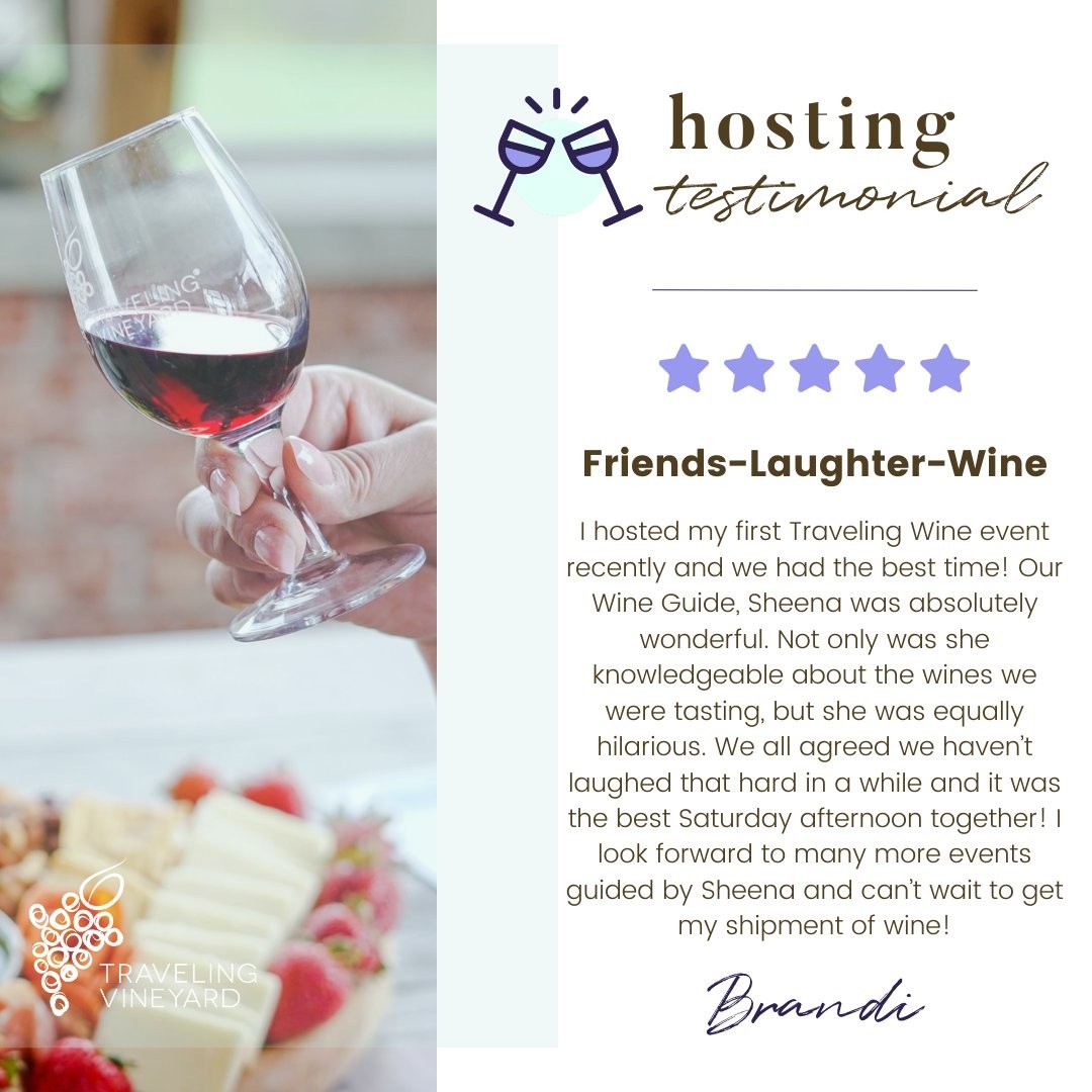 I mean, what can be better than good company and good wine? We'll let you see for yourself at your next Traveling Vineyard wine tasting. Reach out to your Wine Guide to book a July tasting or follow the link in our bio. #LetsGetSippin