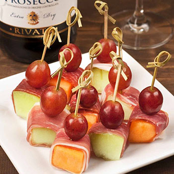 Melon Wrapped in Prosciutto